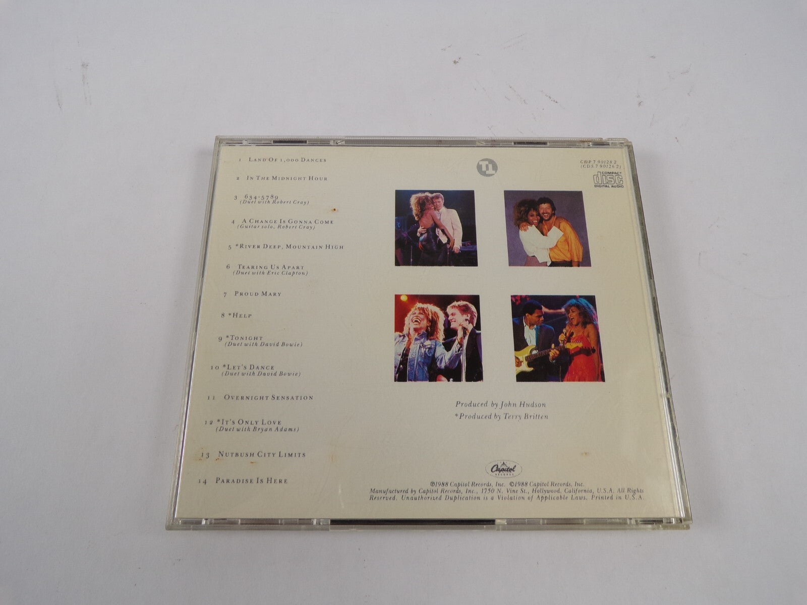 Tina Live in Europe Help Tonight Lets Dance Paradise Is Here Nutbush CD#47