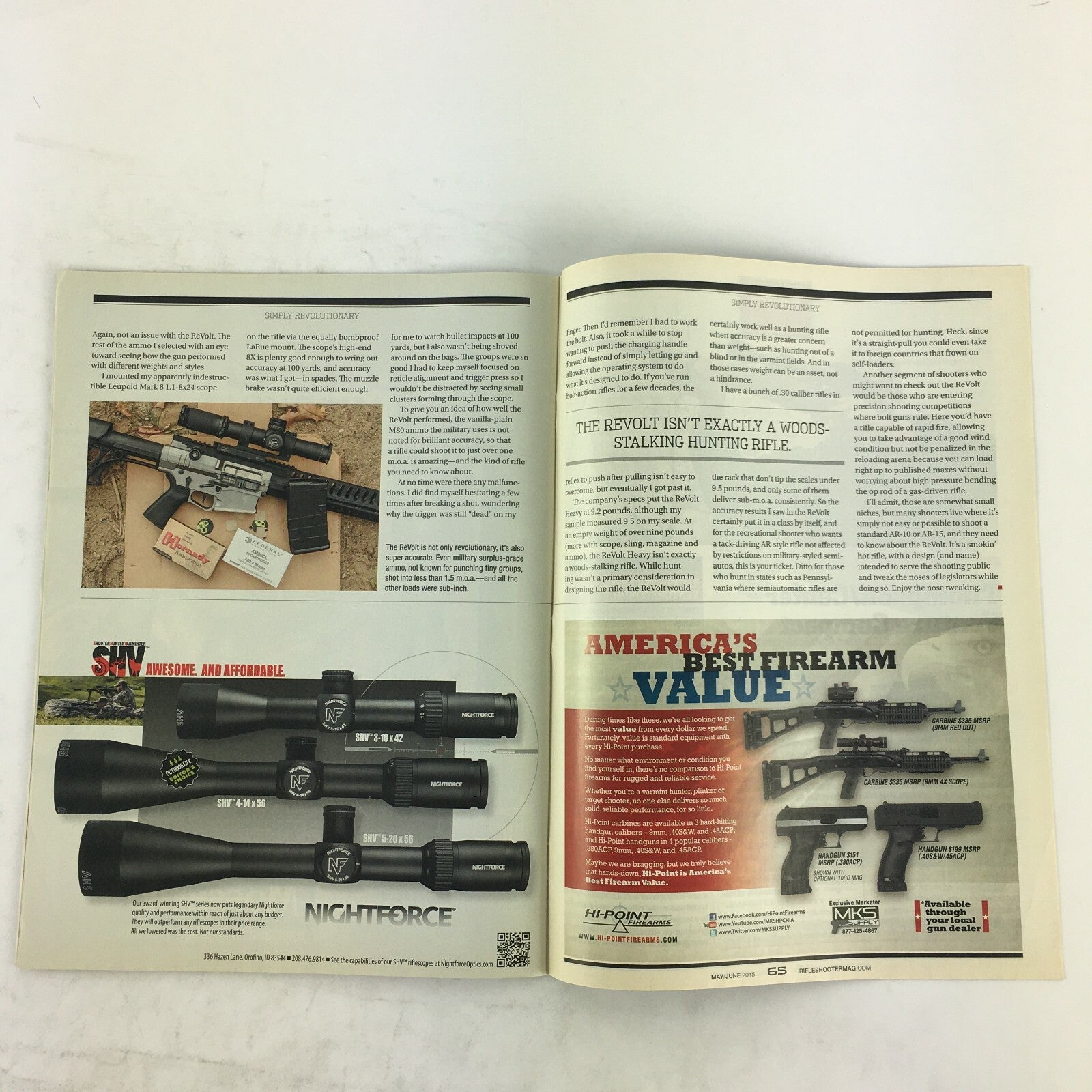 May 2016 Rifle Shooter Magazine Patriot Mossberg Debuts Vintage Sniping CZ 557