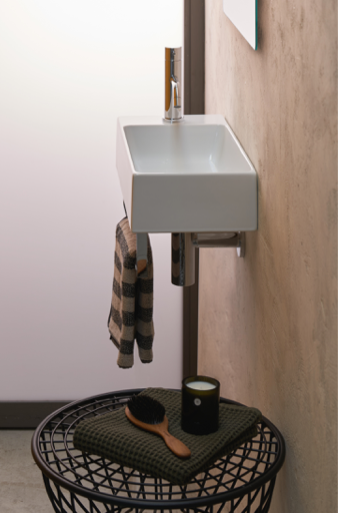 CATALANO Lavabo 50 Designer Wash Basin Art 25VE Glossy White - Made in ITALY