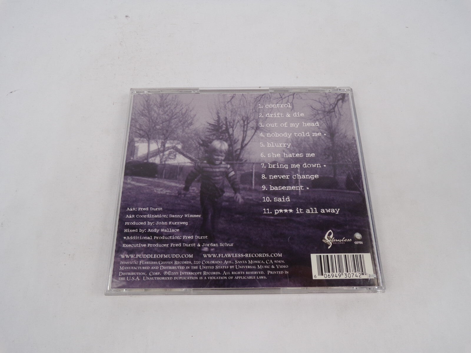 Puddle Of Mudd Come Clean Control Drift & Die Out Of My Head Nobody Told MeCD#69