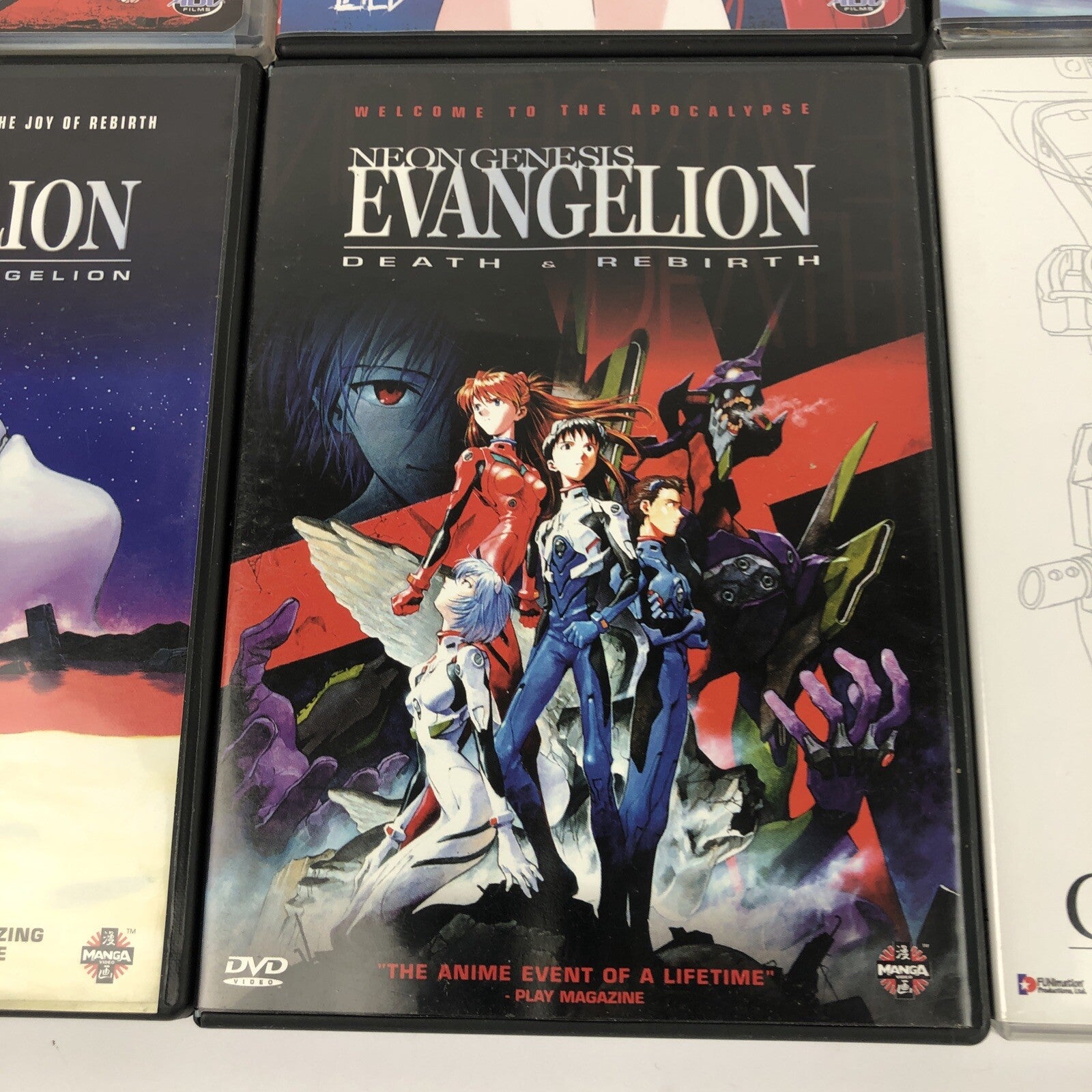 ANIME DVD LOT Elfen Lied Vector 1 , 2 Gunslinger Girl Fafner Neon Genesis x 2