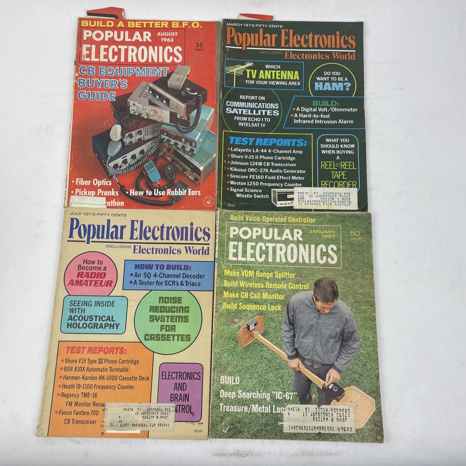 Lot of 28 - 1958 - 1973 POPULAR SCIENCE Magazines - 1950 60 70 Vintage Ads