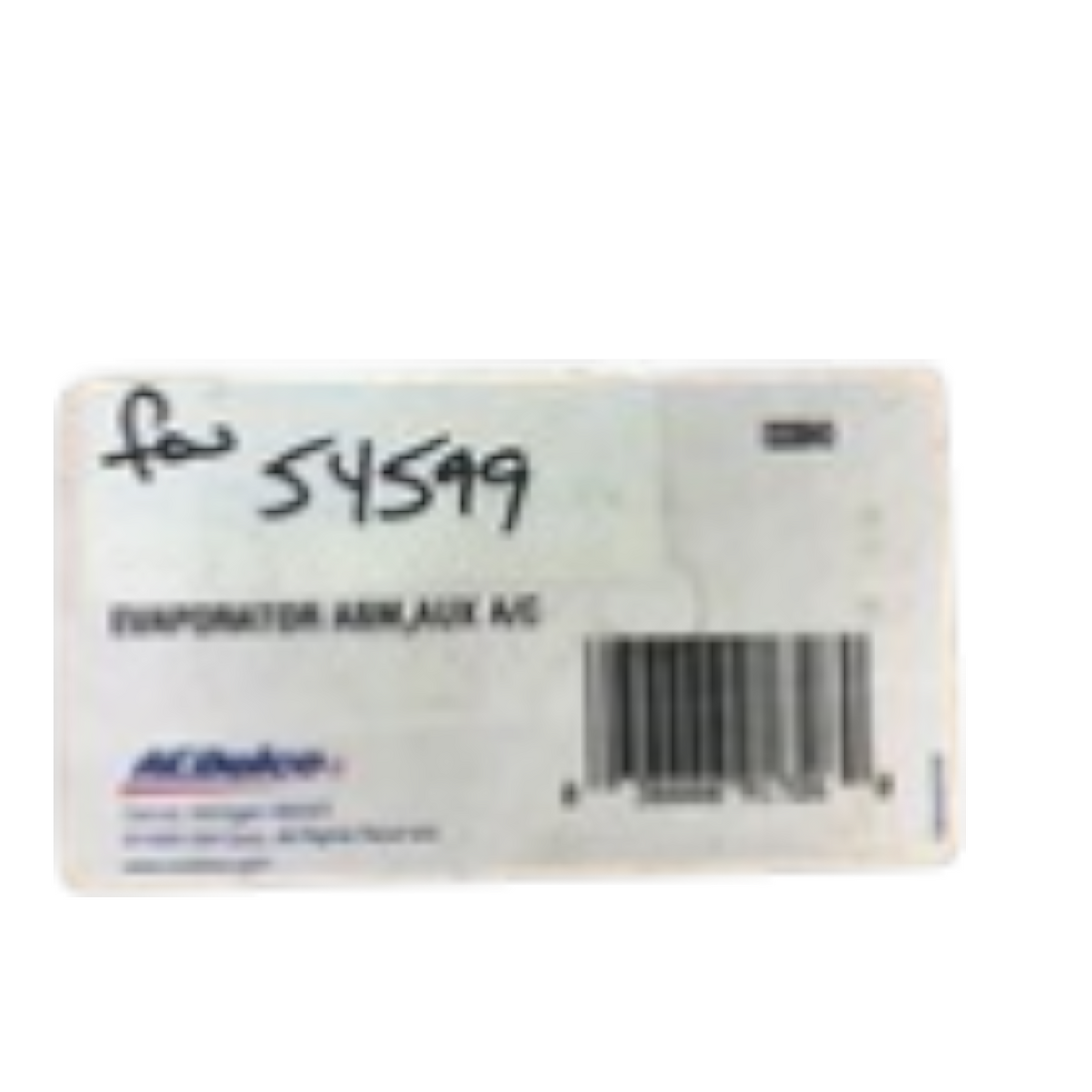 ACDelco GM 54599 ASM AUX A/C Evaporator Core NOS - Free Shipping Via FedEx GRND