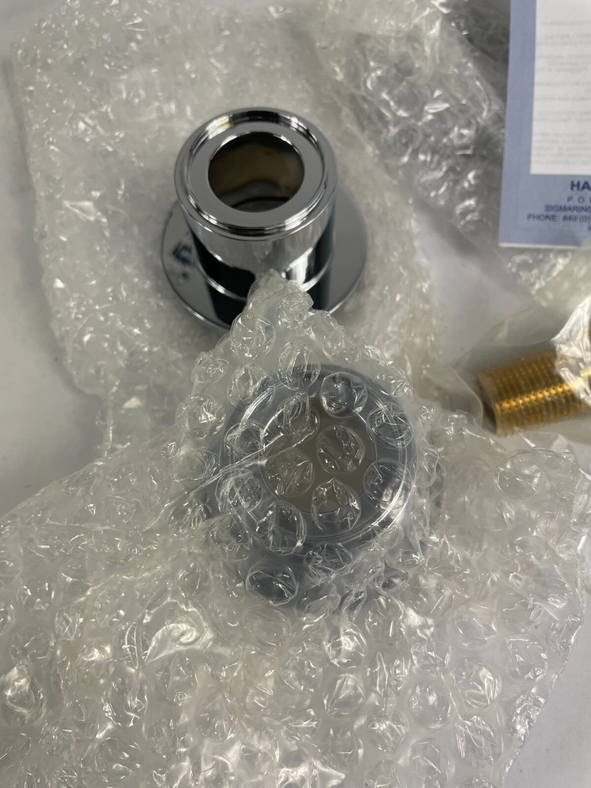 Hansa HANSASTELA 5722 2103 0017 polished chrome wall mounted basin mixer solid brass
