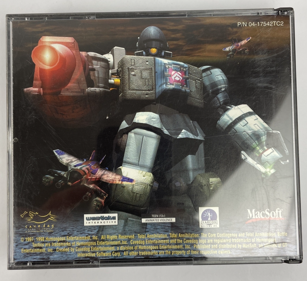 Total Annihilation MacSoft Macintosh iMac Gold Edition Apple, 1997/98 Mint Discs