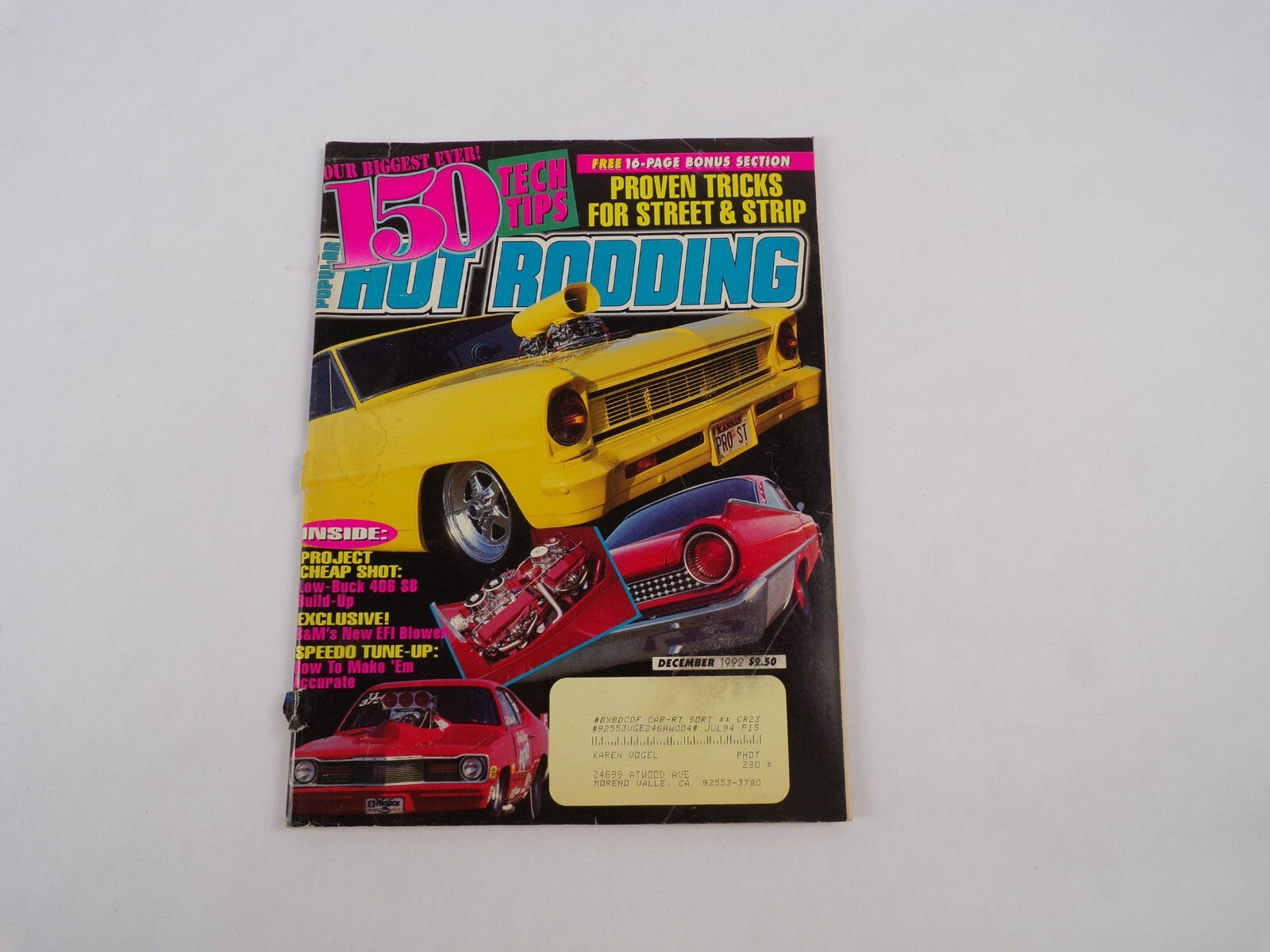 December 1992 Hot Rodding Magazine 150 Tech Proven Tricks For Street & Strip