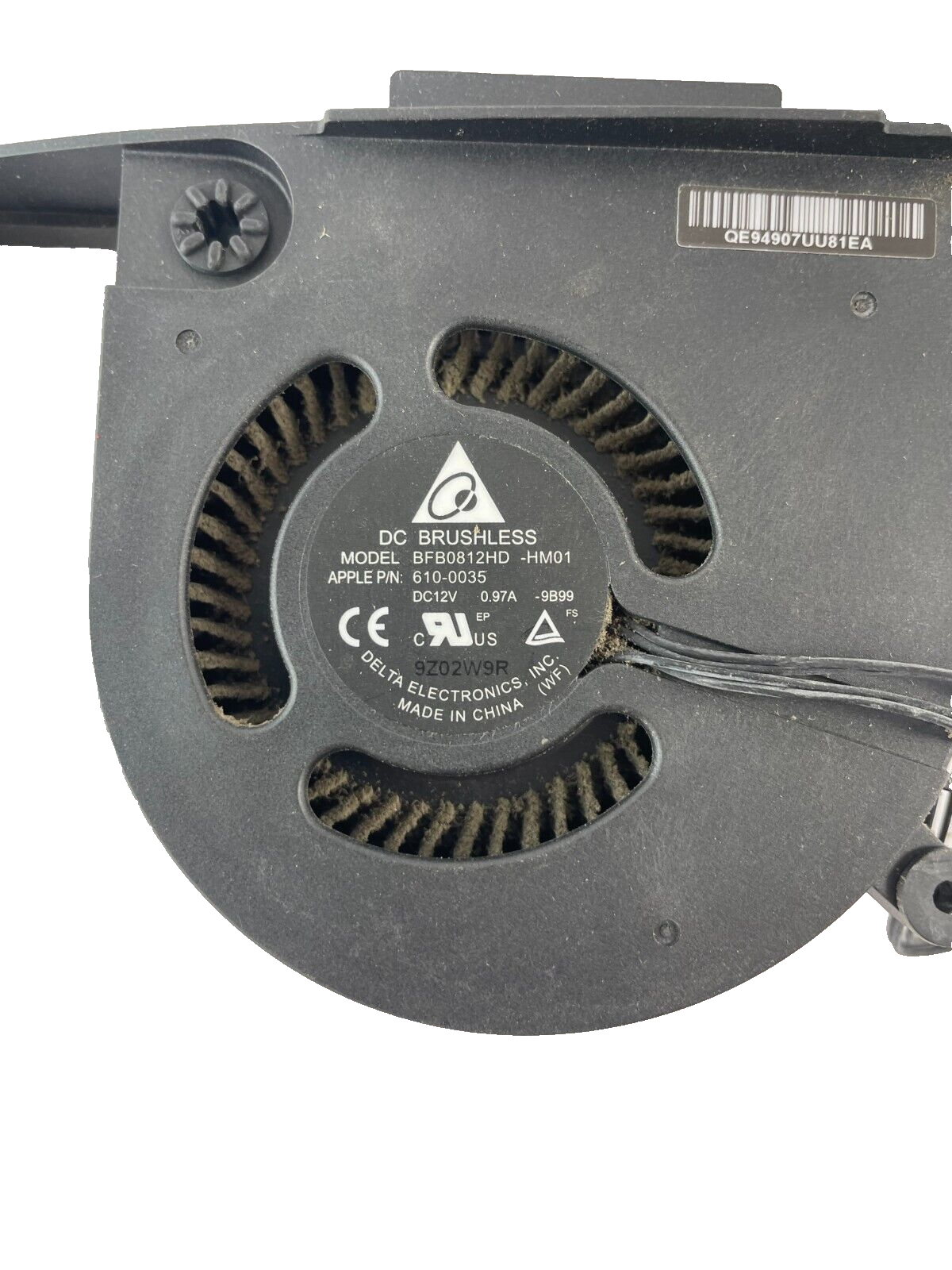 Apple DC Brushless P/N 610-0026 Model BFB0712HHD DC12V - Wire CPU Cooling Fan