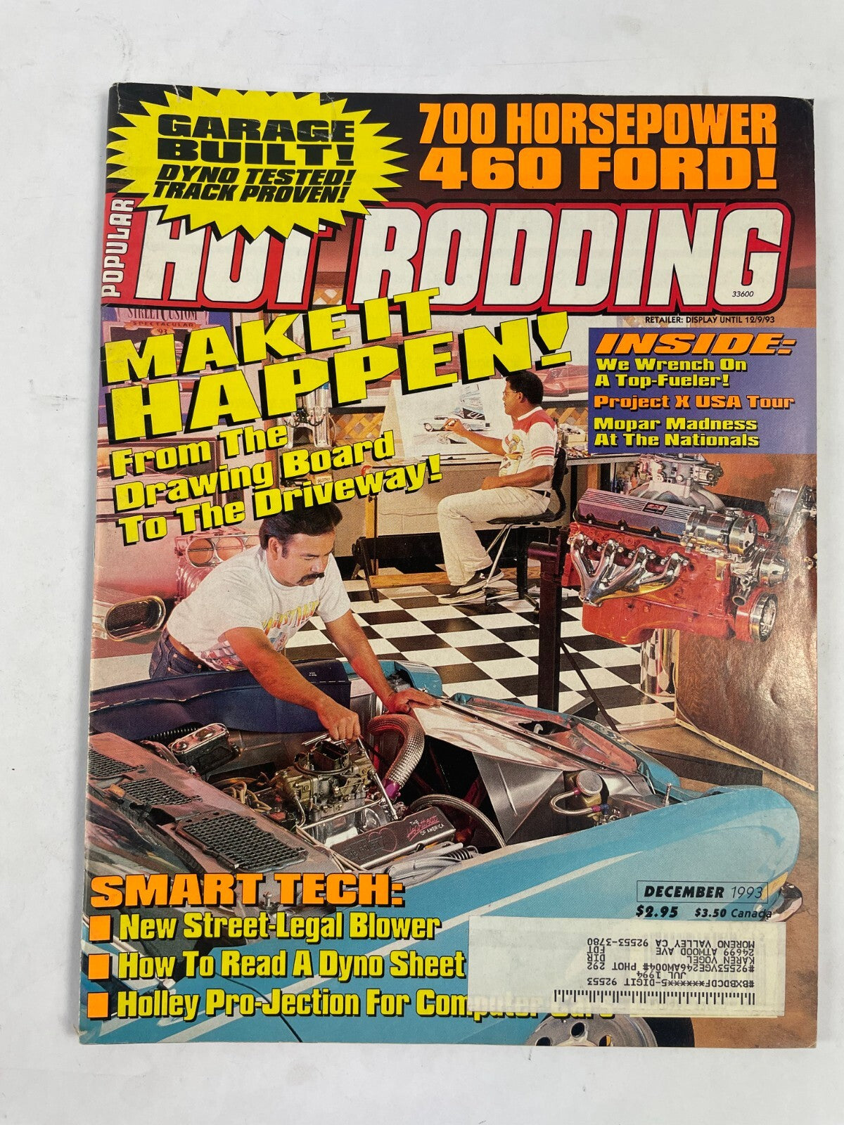 December 1993 Hot Rodding Magazinee Make It Happen! From The Drawing Board To