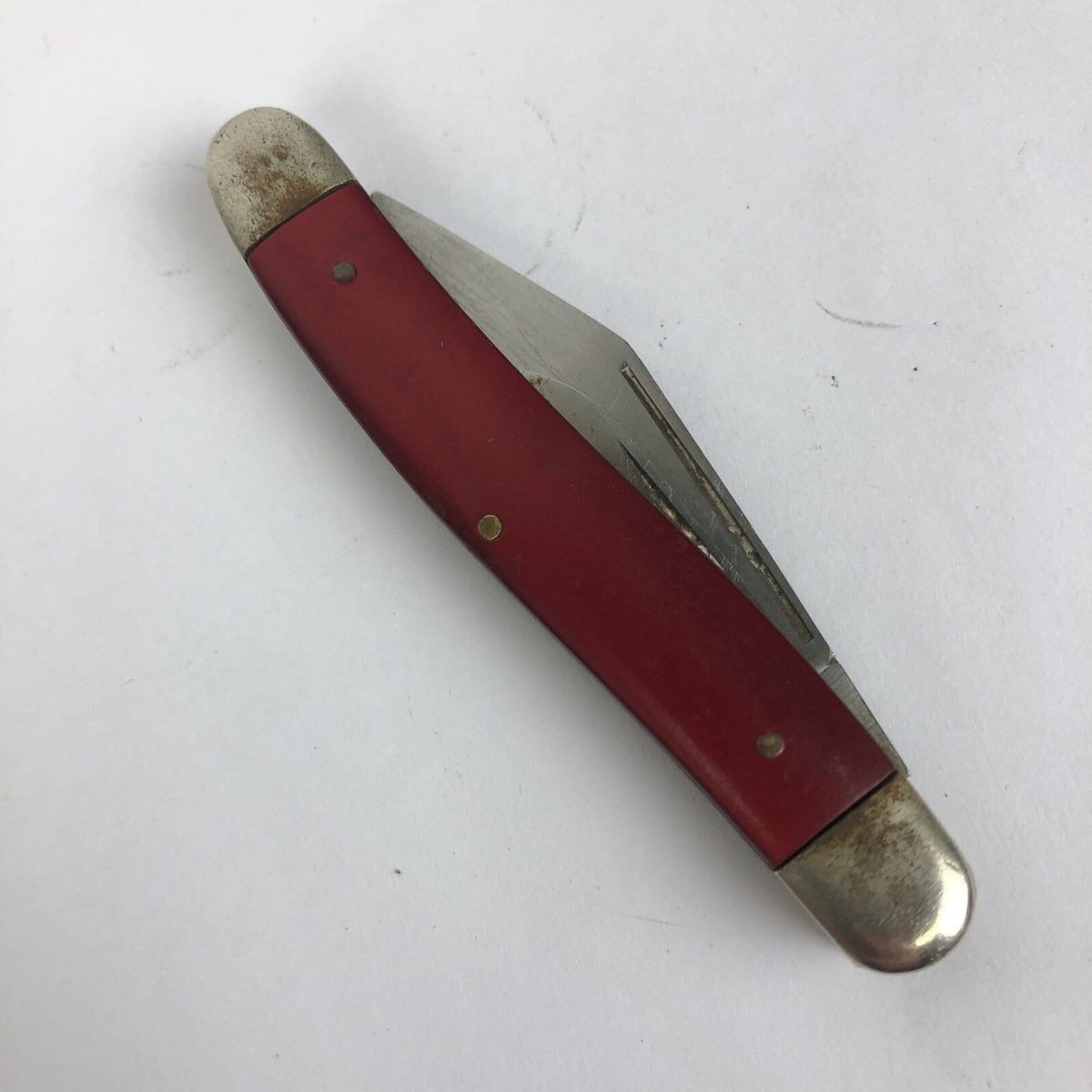 Vintage Red Pearl Pocket Knife 2.25" Inch Blade marked Stainless Steel JAPAN
