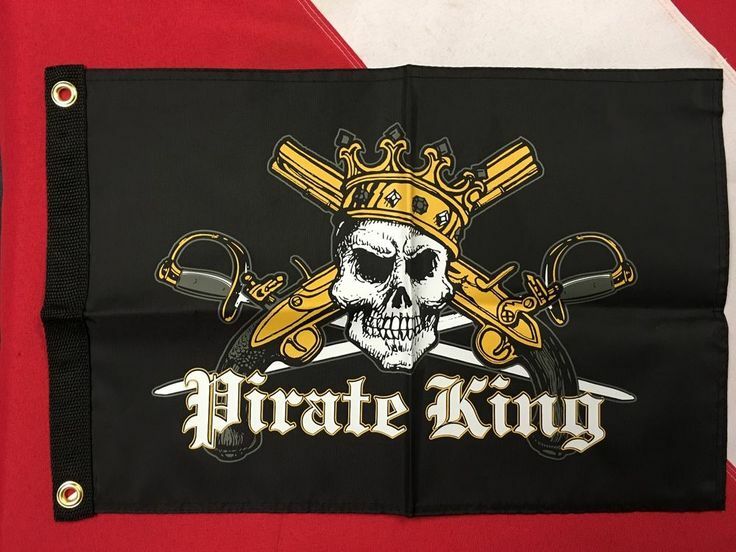 Flappin' Flags "PIRATE KING" 3' x 5' Flag Banner Double Sided Print High Quality