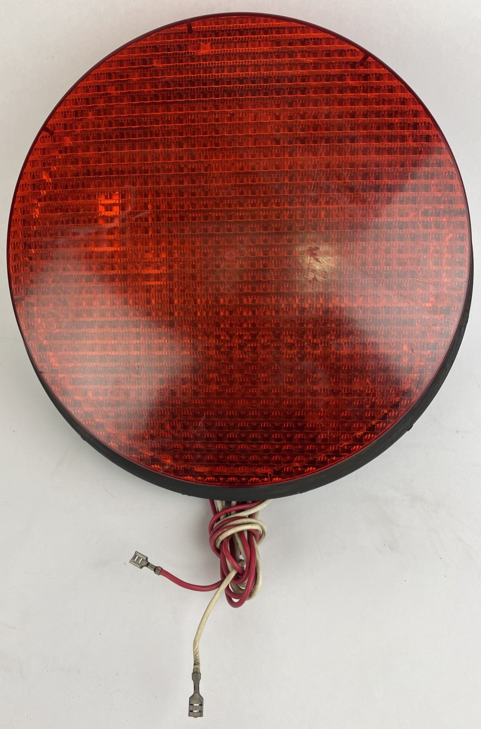 12" General Electric GE RED LED Traffic Light Signal Lens 120V Model DR6 A