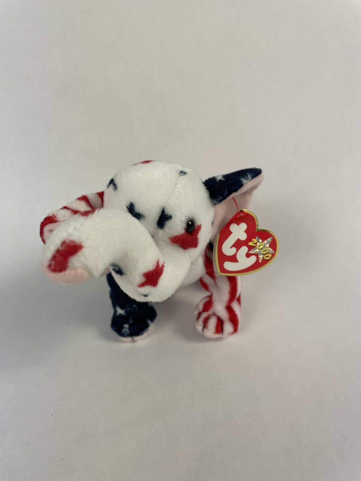Righty 2000 Elephant Ty Beanie Baby - WITH ERRORS - Mint Condition