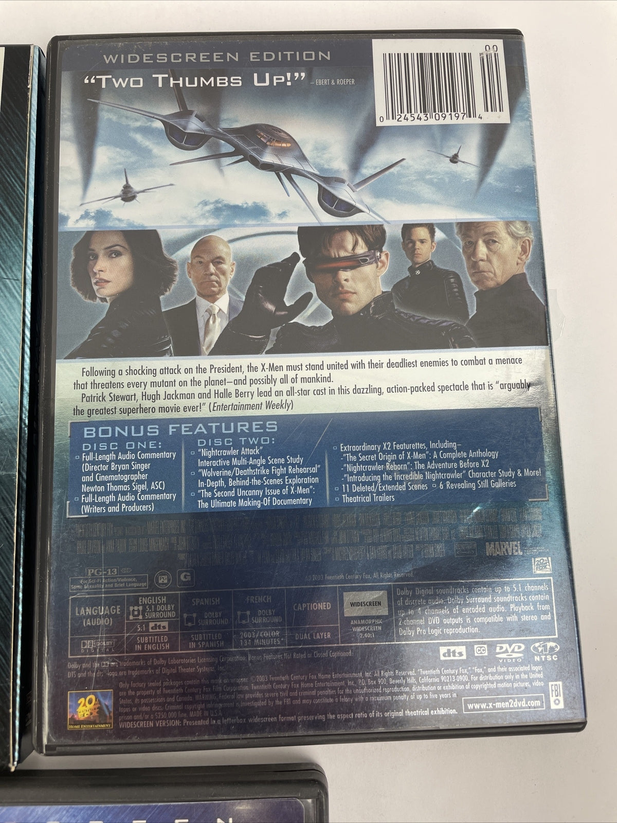 LOT OF 3 x DVD's X-MEN, UNITED, The Last Stand TRILOGY DVD Video DIGITAL SET