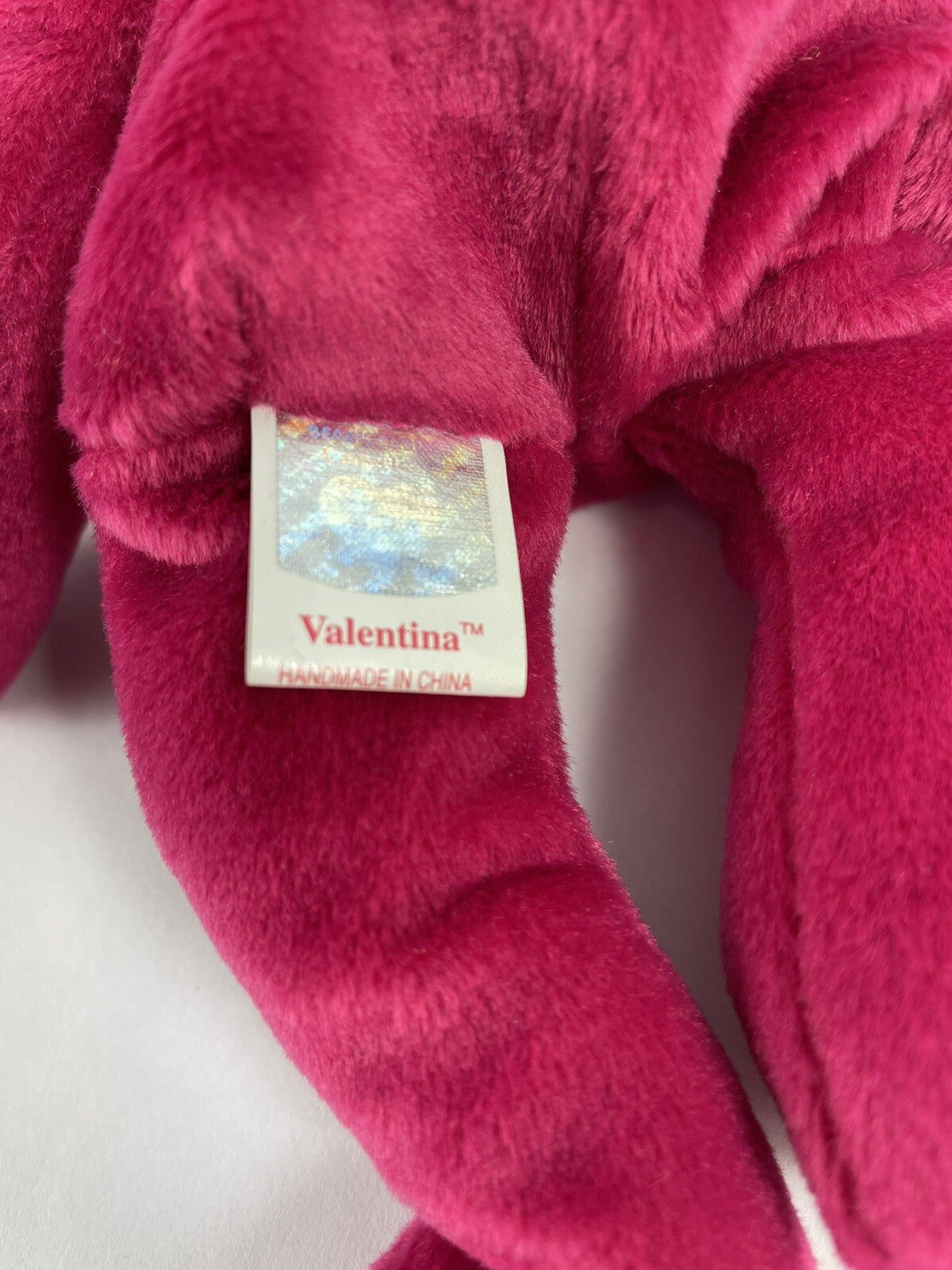 Valentina RARE TY Beanie Baby TAG ERRORS 1998/99 w hologram New & Mint