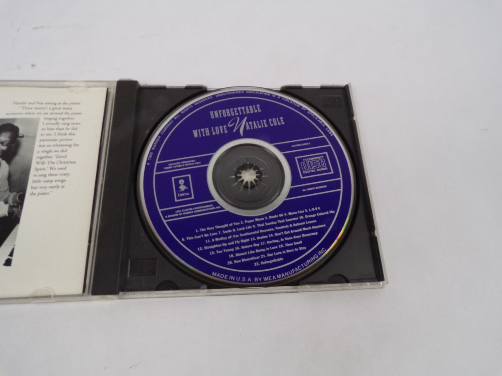 Unforgettable With Love Natalie Cole The Very Thought Of You Paper Moon CD#67