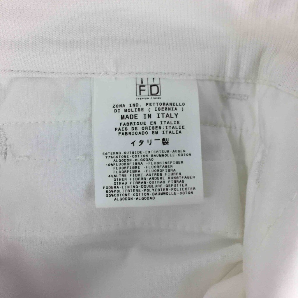 Just Cavalli Mens Dress Pants White Lined Flat Front Zipper Fly Welt Pockets 54