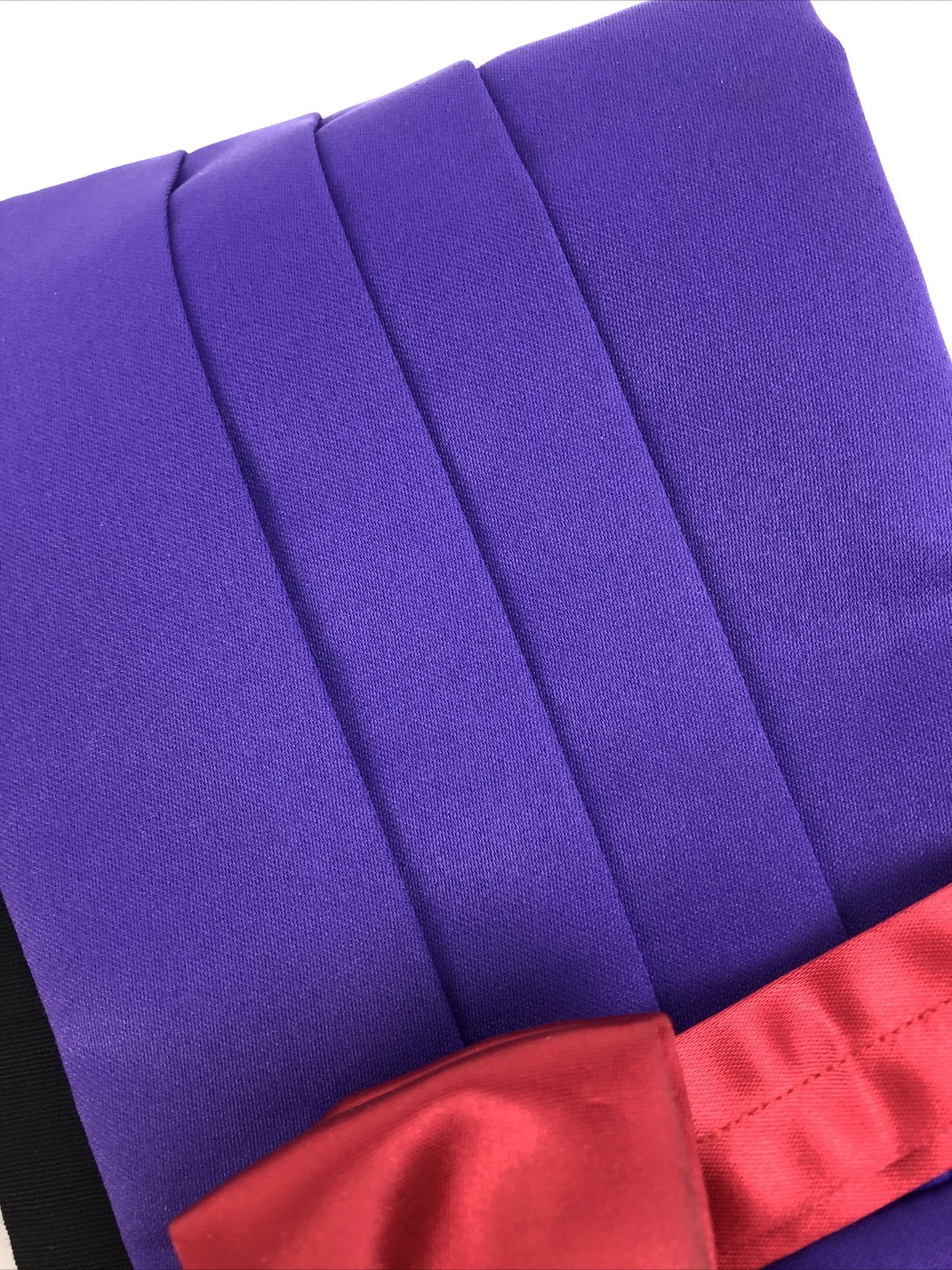 2 x Shriners Mens Purple and Red Cumber-bun Bow Tie Set LOOK