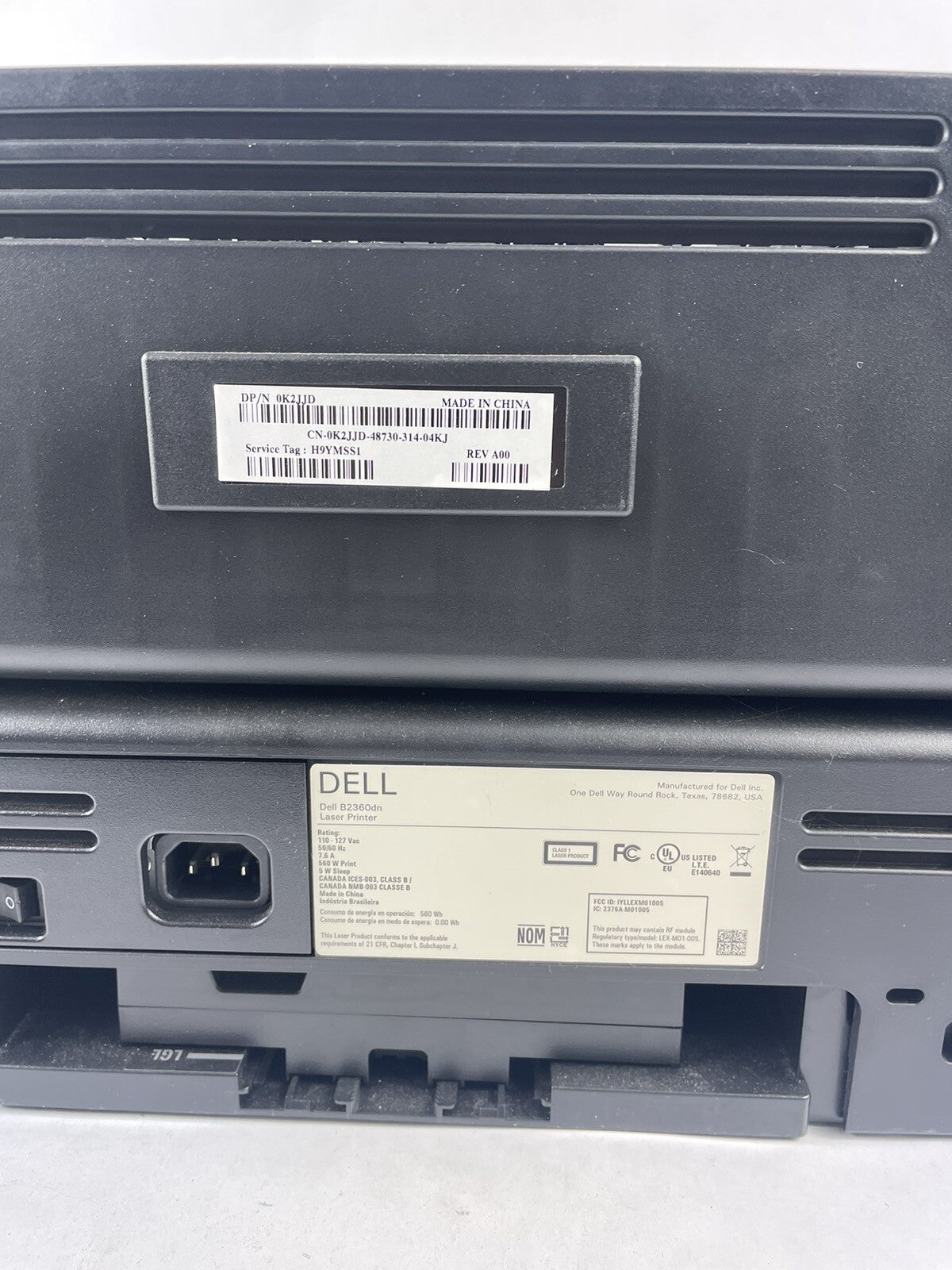 Dell B2360dn Workgroup Laser Printer FULLY FUNCTIONAL