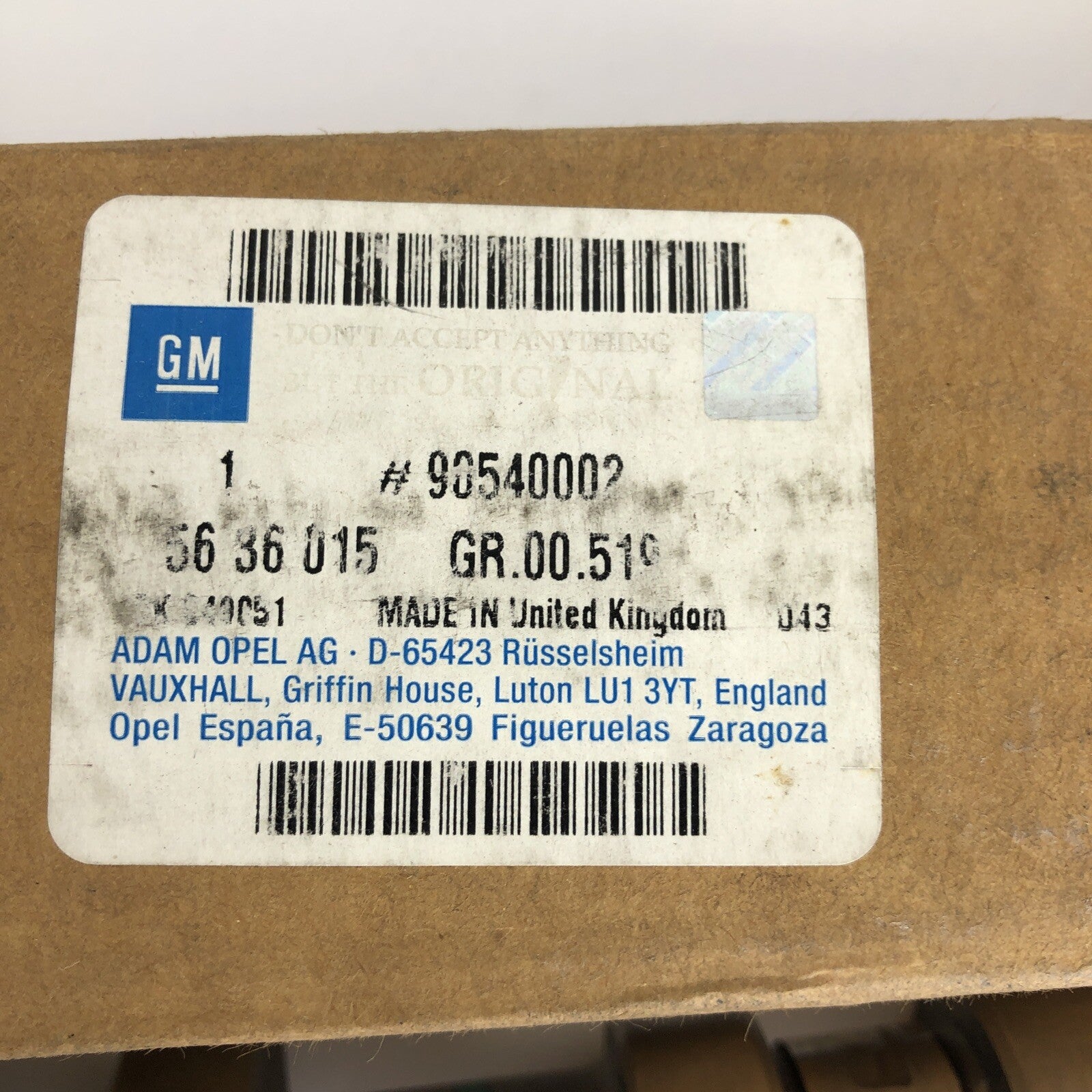 GM Camshaft Exhaust fits Opel Vauxhall X30XE X25XE Y26SE 90540002 Genuine OEM GM