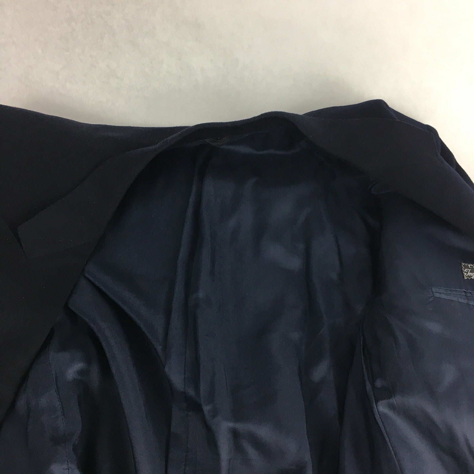 LORO PIANA Navy Blue 100% CASHMERE Blazer Sport Coat Jacket EU 58 Vintage