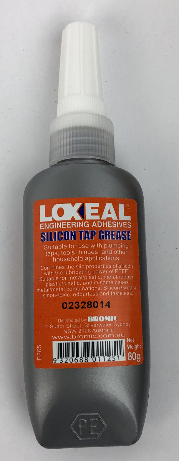 Loxeal silicone tap grease tube 80g food grade lubricant