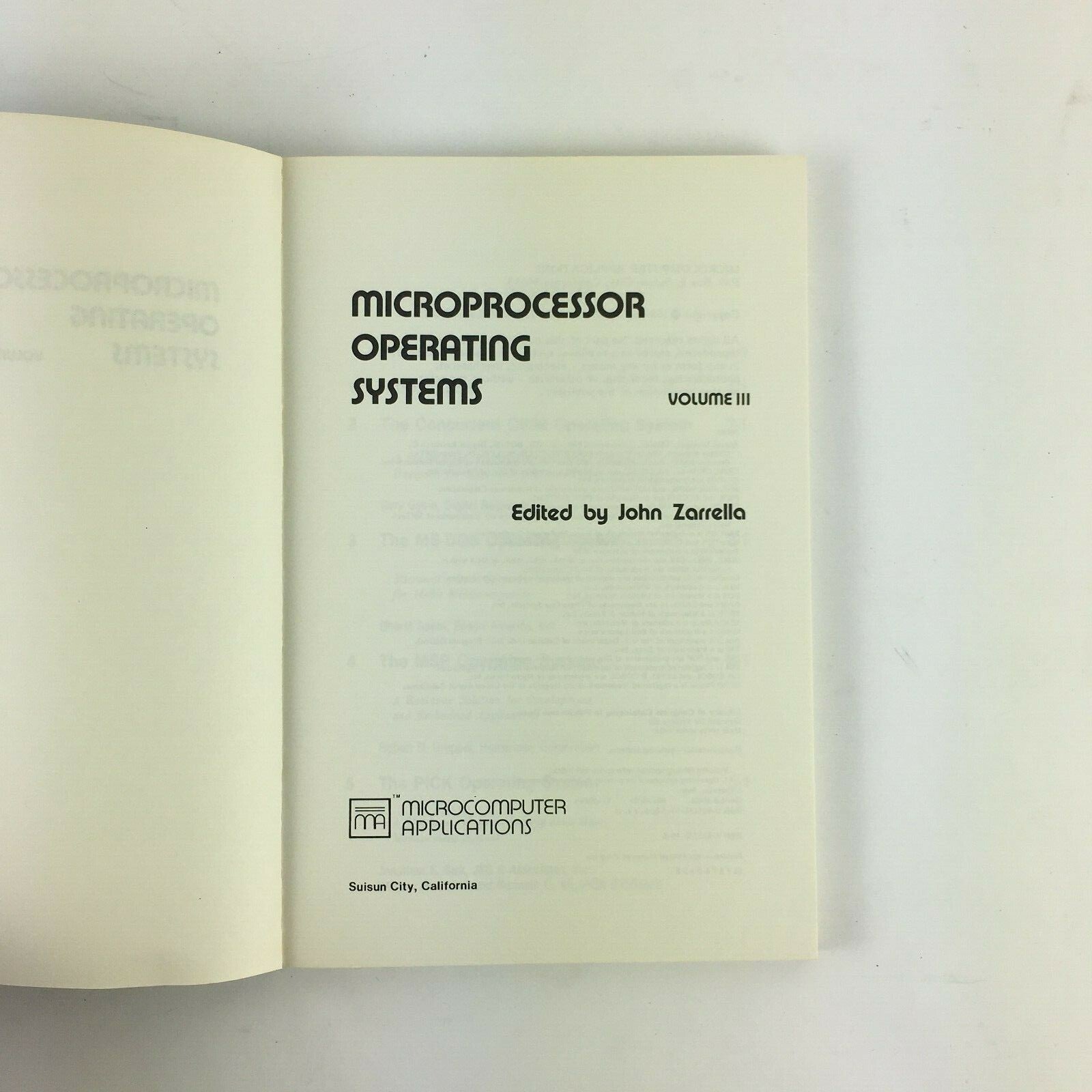 Microprocessor Operating Systems Volume III by John Zarrella RM/COS TurboDOS