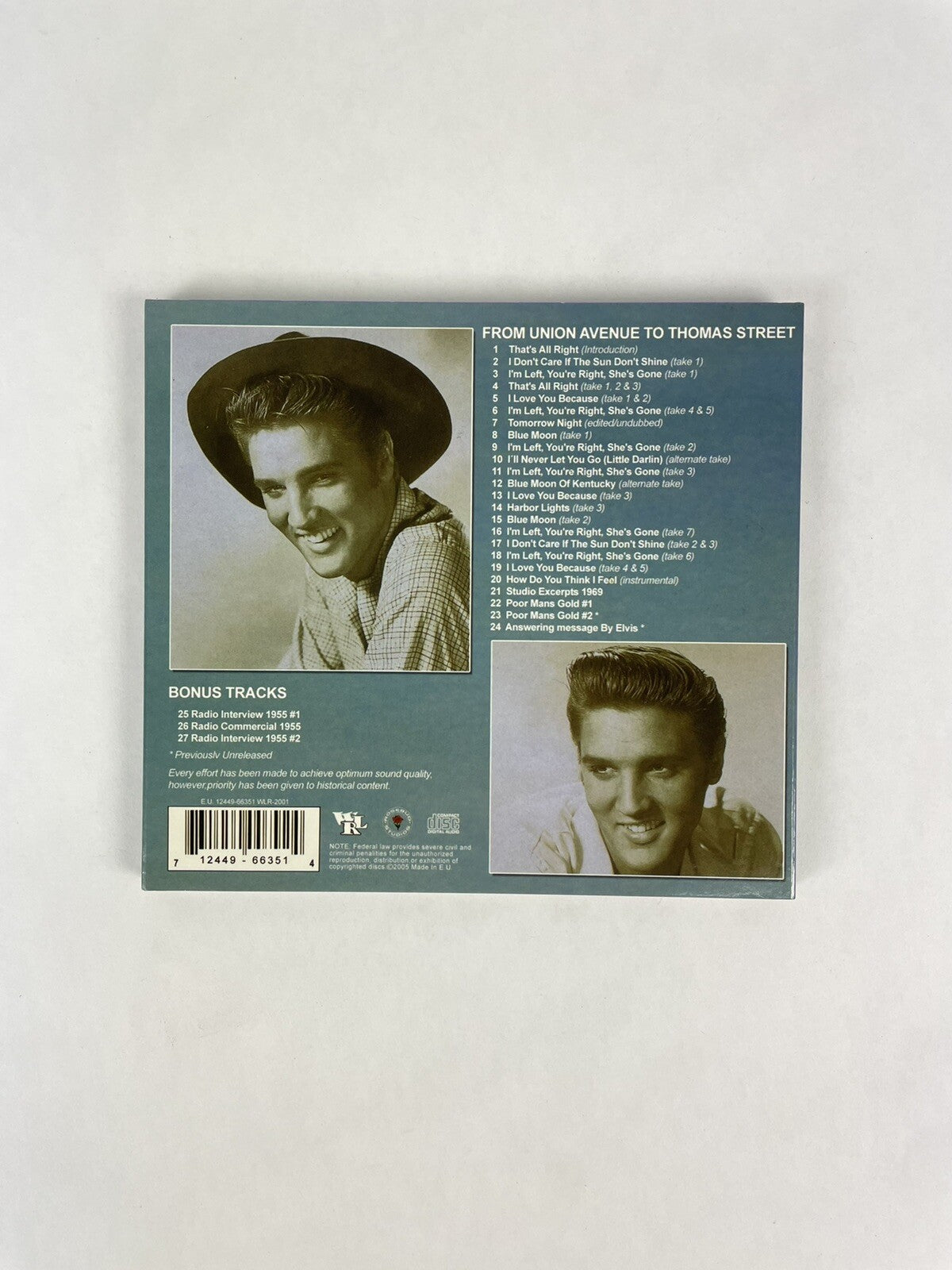 Elvis Presley - Elvis From Union Avenue to Thomas Street 1954-1969 CD #7