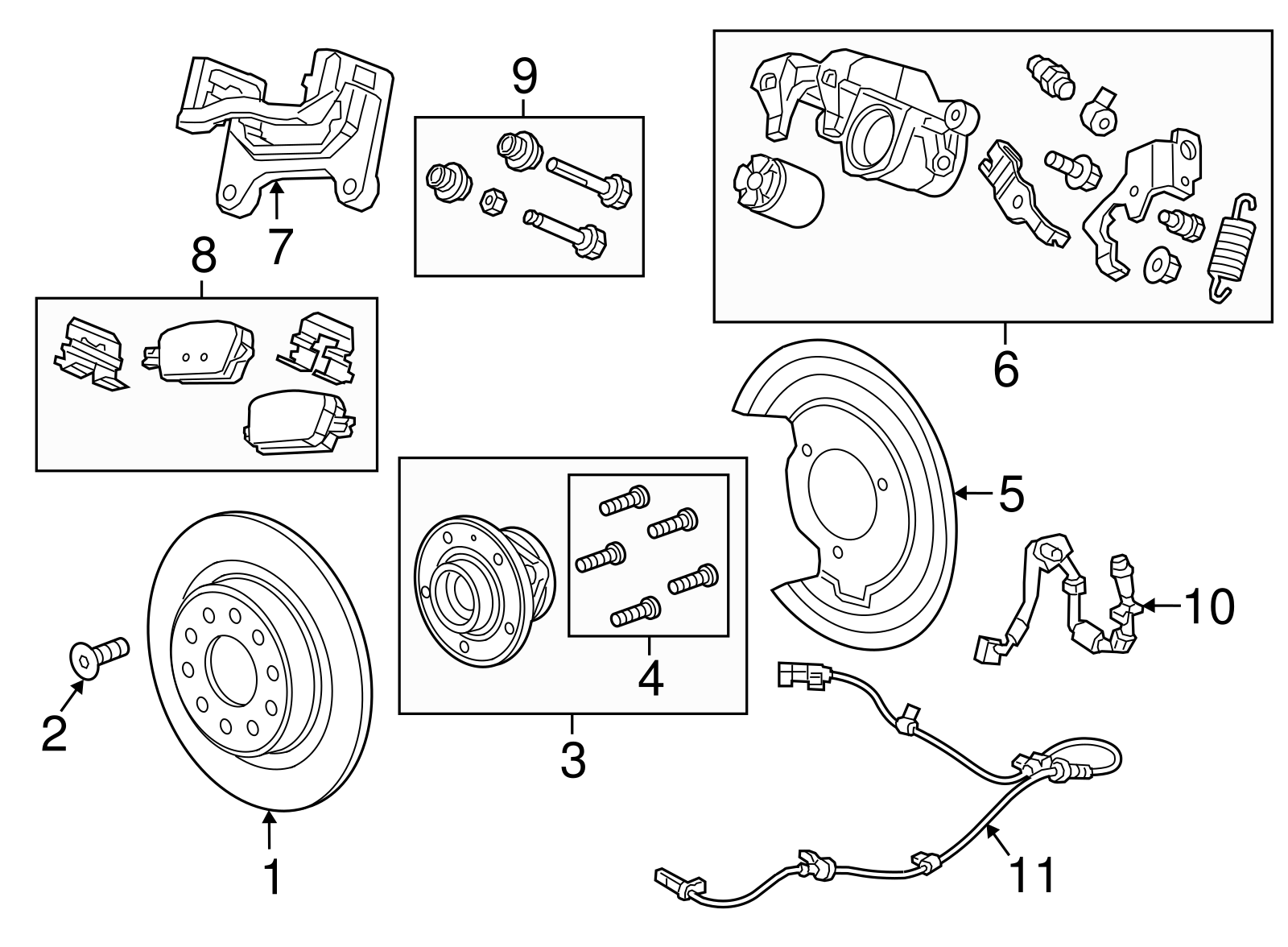 Genuine GM OEM 23456522 rear right brake backing plate dust shield for compatible Chevrolet Malibu models.