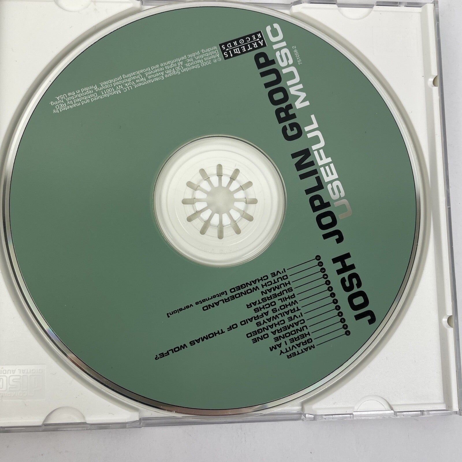 Josh Joplin Group - Useful Music - Digital Audio CD - 2000 Artemis Records - JK