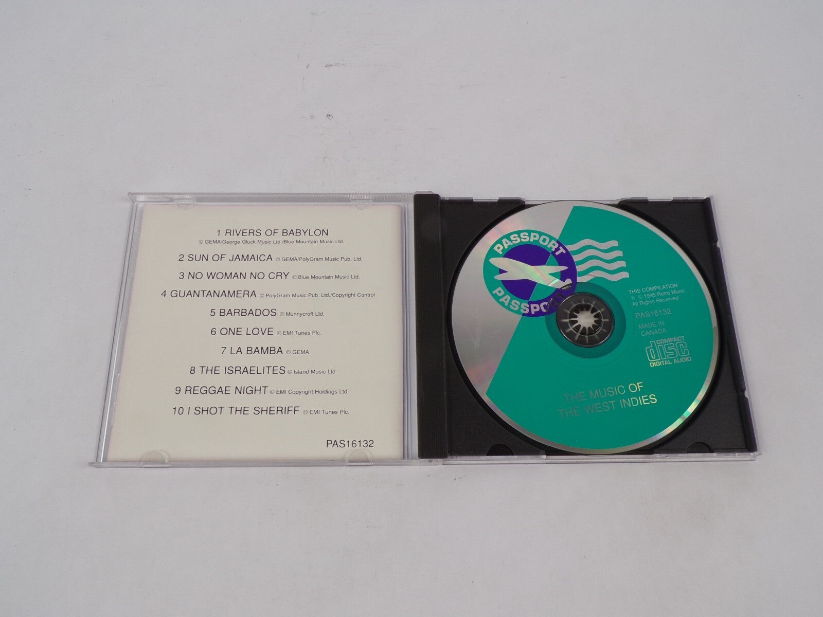 The Music Of The West Indies Rivers Of Babylon Sun Of Jamaica No Woman No CD#68