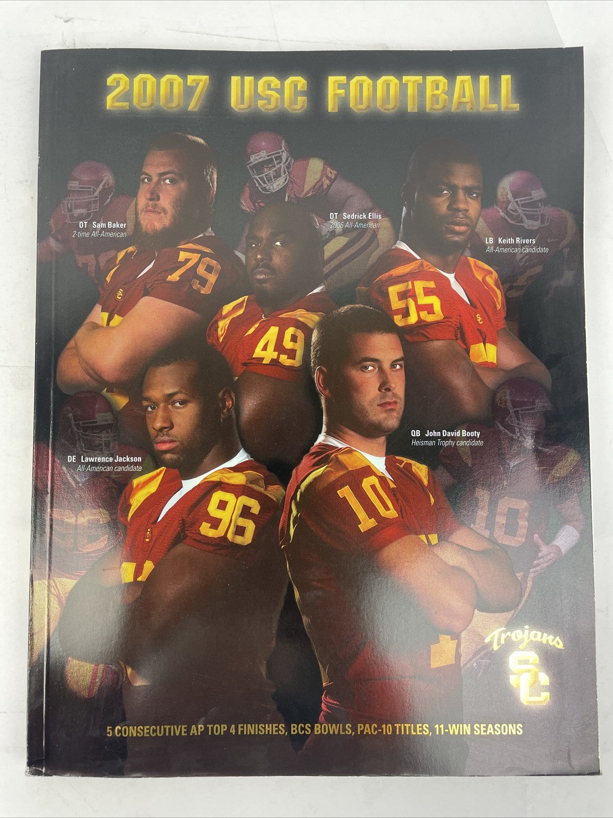 2007 USC TROJANS FOOTBALL PRESS MEDIA GUIDE LAWRENCE JACKSON 208 Pages of Fun