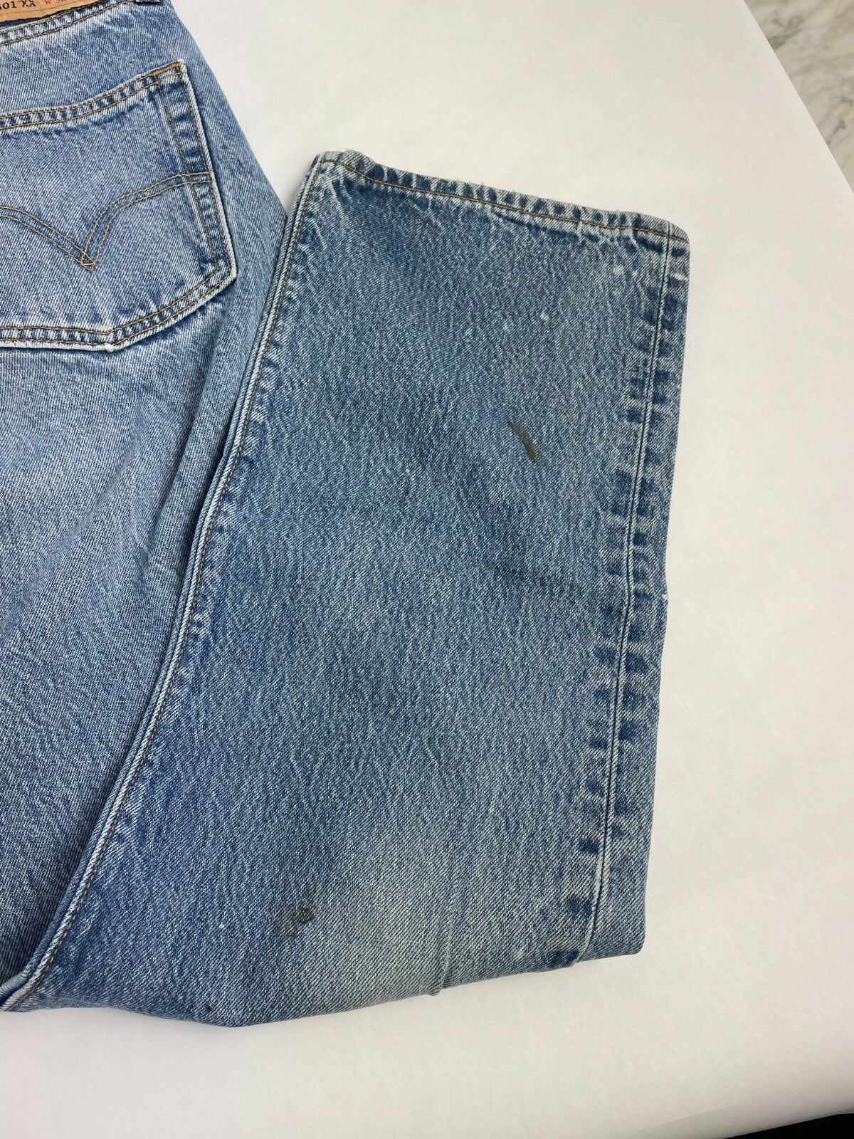 Levi's Men's Blue 501 Regular Fit Straight Leg Jeans Size W 36 L 36
