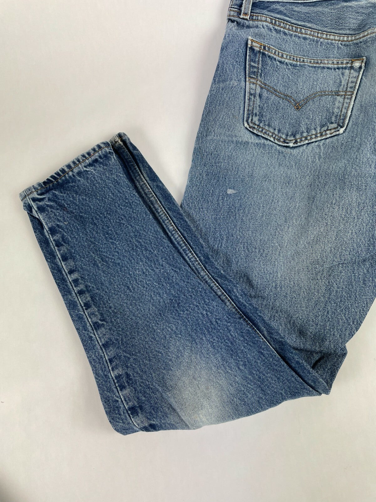 Levi's Men's Blue 501 Regular Fit Straight Leg Jeans Size W 36 L 33