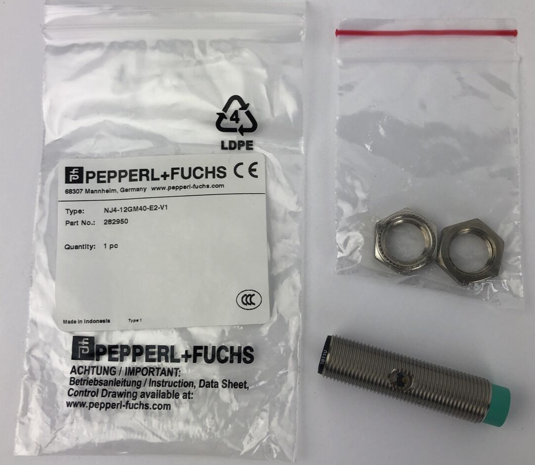 1pc PEPPERL and FUCHS Inductive Sensor NJ4-12GM40-E2-V1 (282950) 60V - USA Ship