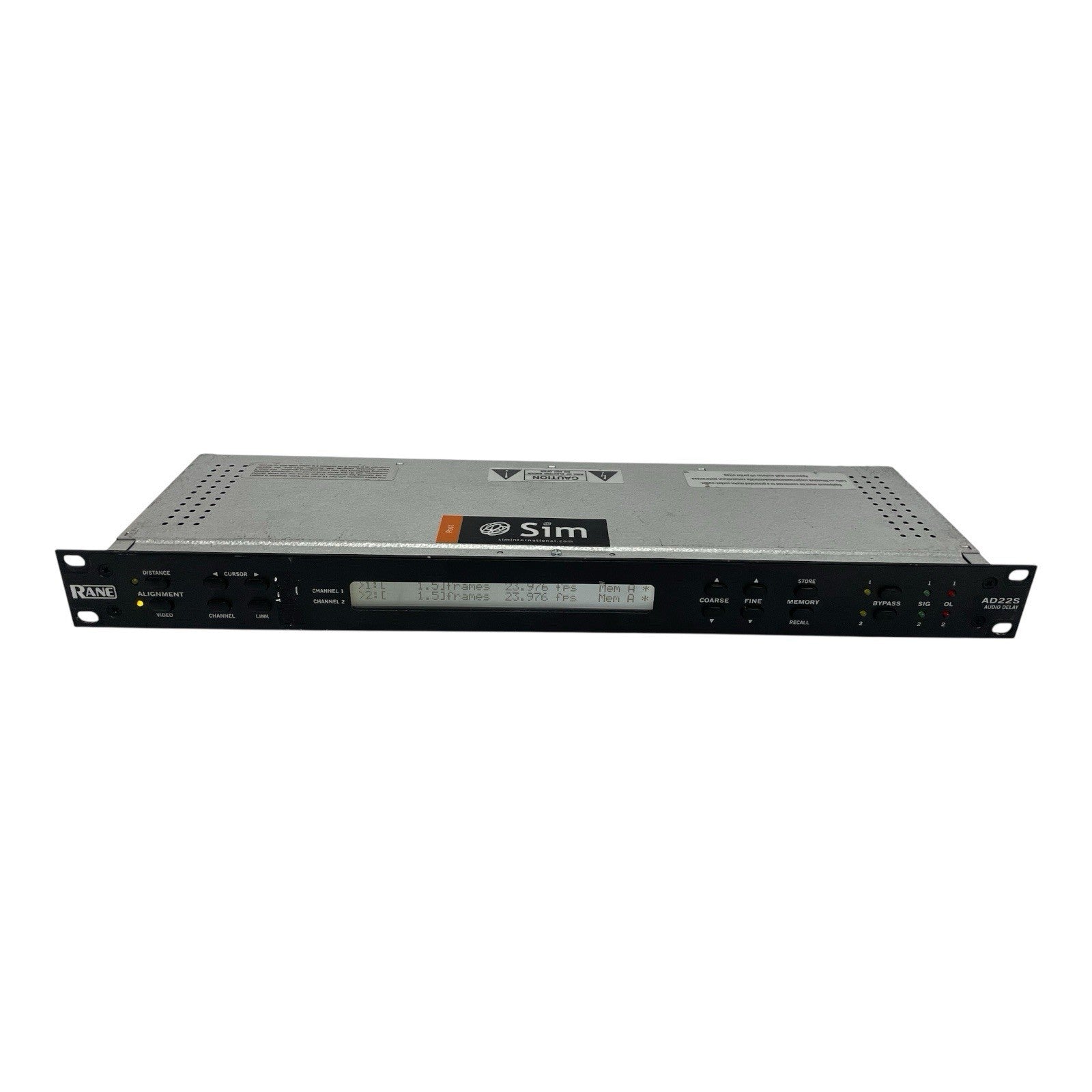 Rane PA System 2-Channel Audio Delay Unit AD22S