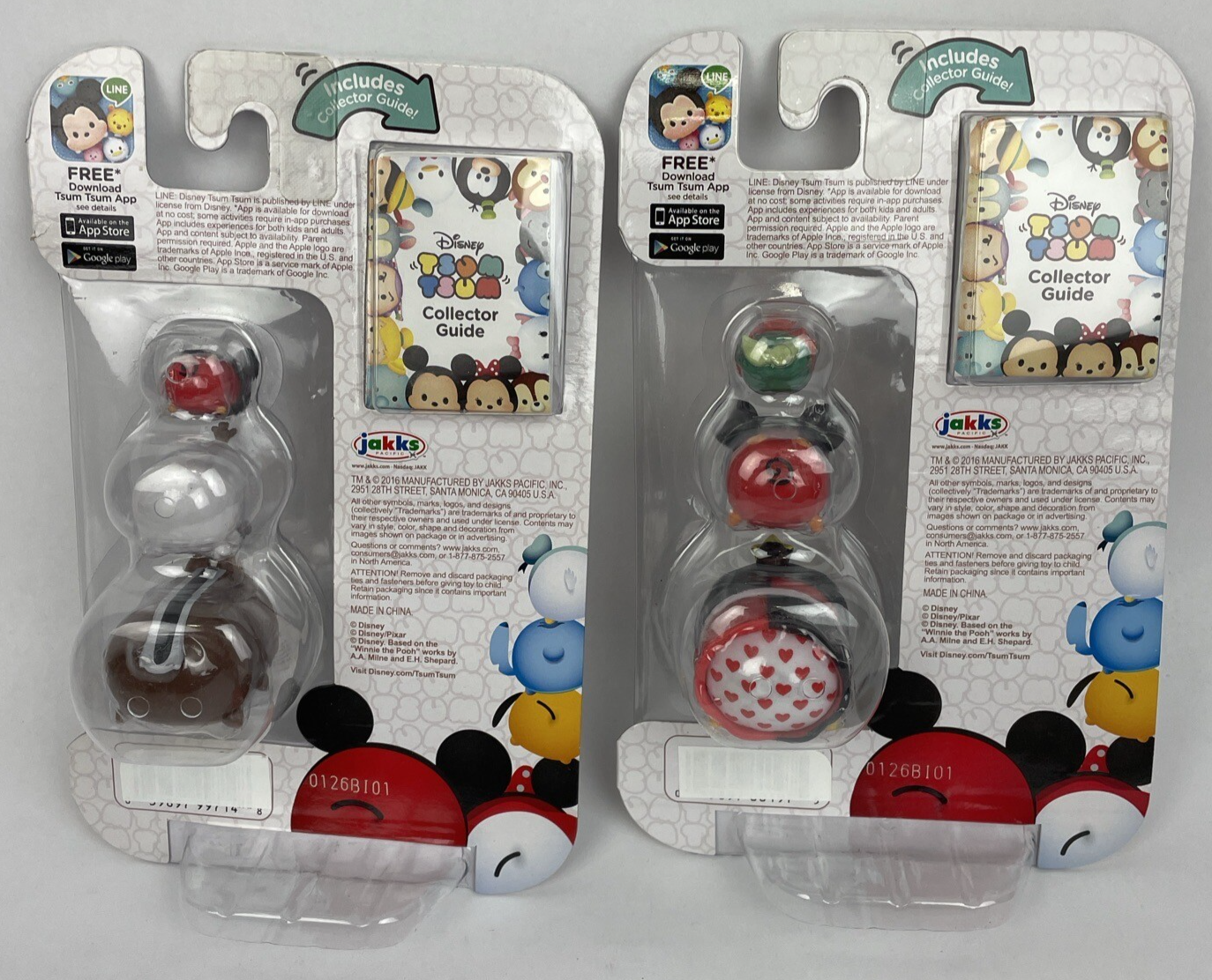 DISNEY TSUM TSUM Series 2 SET OF 2 Ariel Mickey Olaf Queen of Hearts Chip Jakks