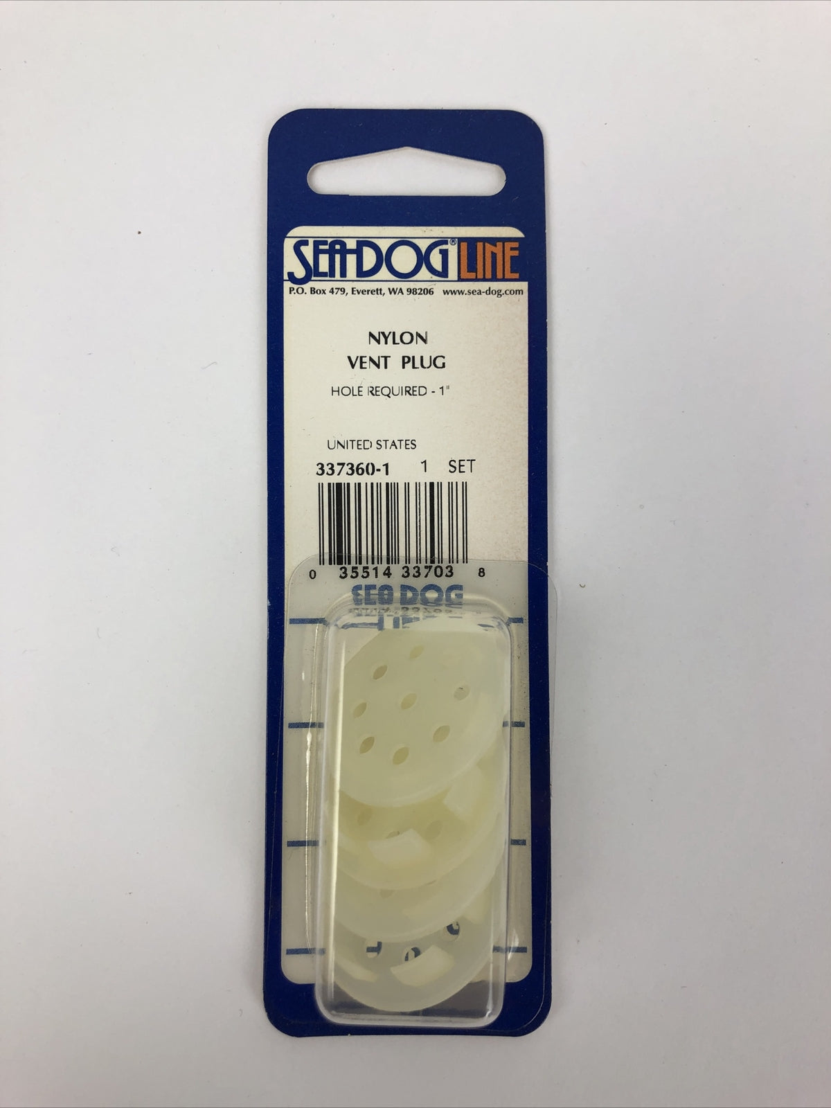 Five (5) 337360-1 1" Sea-Dog Line Nylon Vent Plug 1" Opening Sealed Look