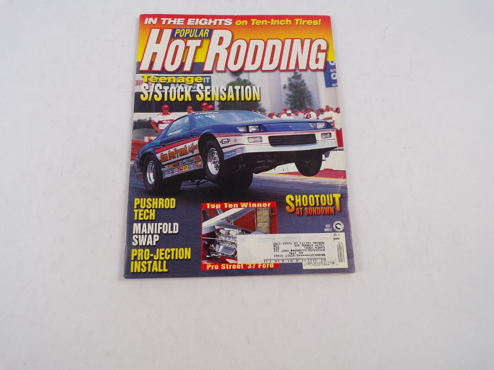 July 1996 Hot Rodding Magazine Teenage S/Stock Sensation Shootout At Sundown