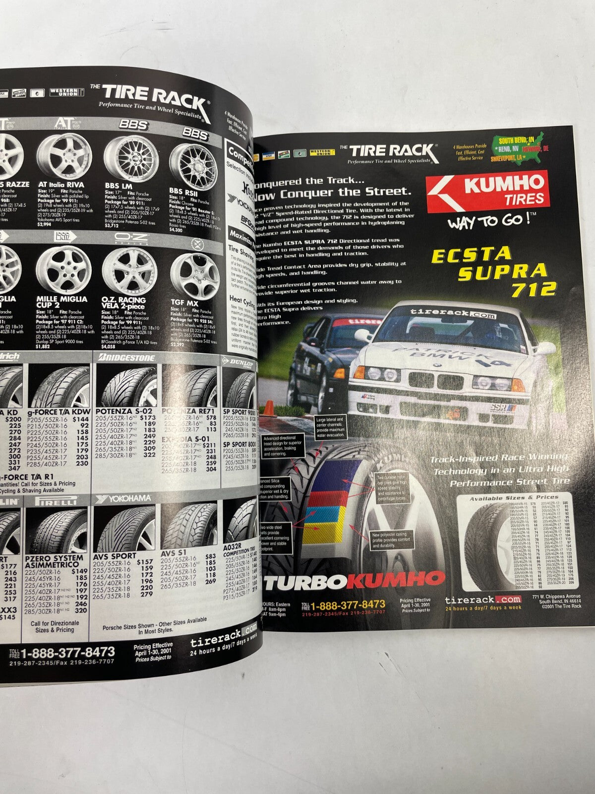 April 2001 Porsche Panorama Magazine Ecsta SUPRA 712