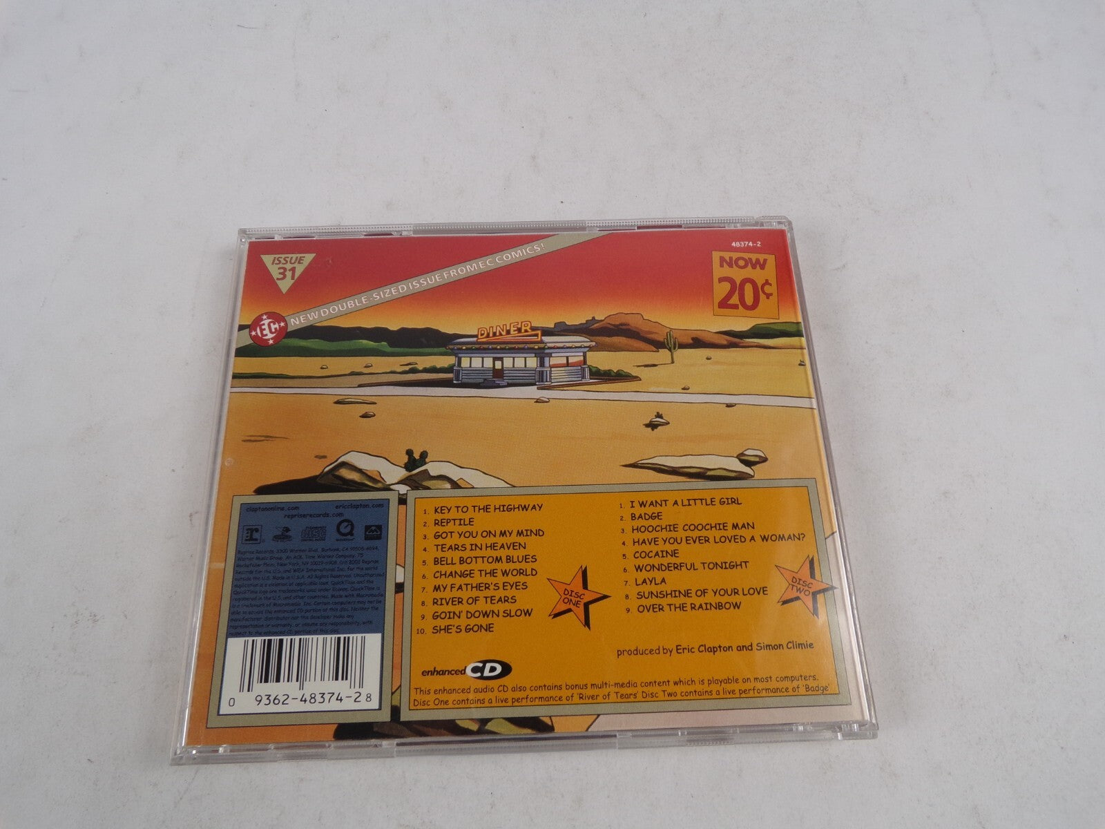 Eric Clapton One More Car One More Rider Key To The Highway Reptile CD#54