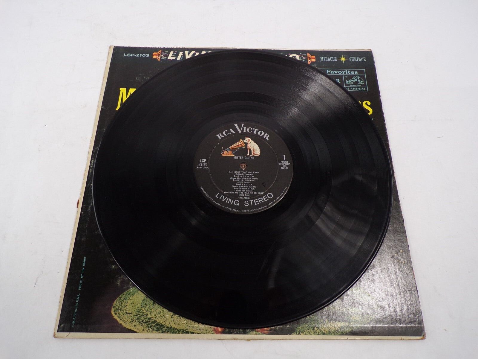 Mister Guitar Chet Atkins Living Stereo Orthophonic High Fidelity Vinyl Record
