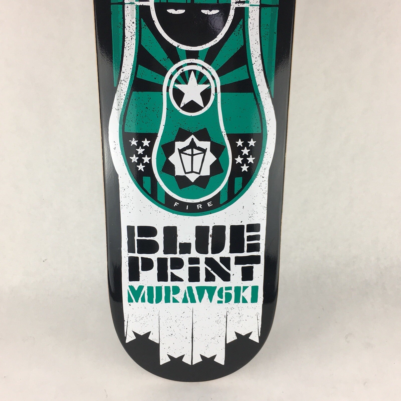 Blueprint Skateboards Marty Murawski Babushka rare 7.875-inch skateboard deck made from 7-ply hard rock Canadian maple.