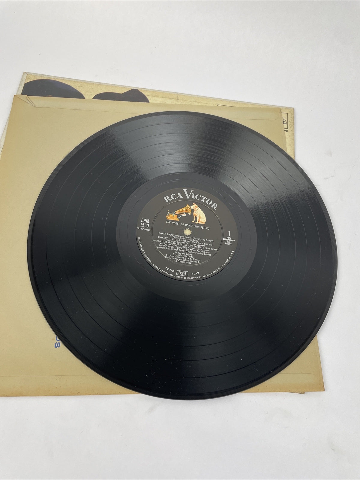 The Worst Of Homer and Jethro LP RCA VICTOR High Fidelity Recording LPM-1560