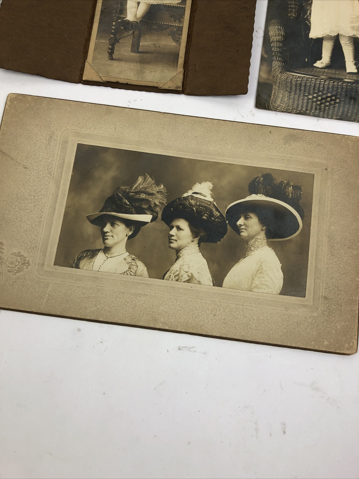 11 x Antique Tintype Photo Family Baby Studio Portrait Victorian Black and White