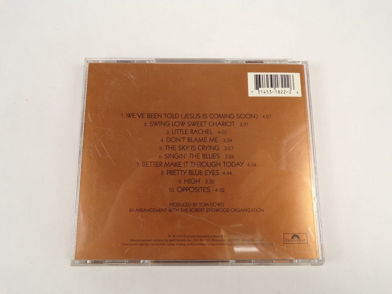 Eric Clapton Little Rachel Don't Blame Me The Sky Is Crying High CD#43