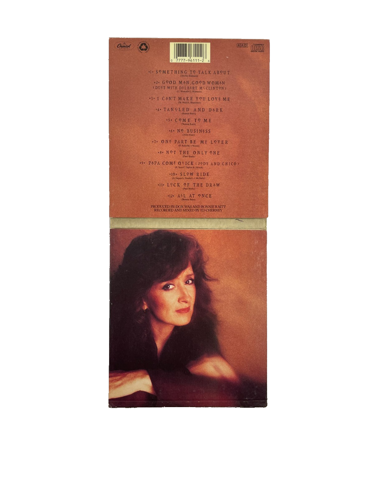 Bonnie Raitt Lucky Of the Draw Something To Talk About Tangled And Dark CD#37