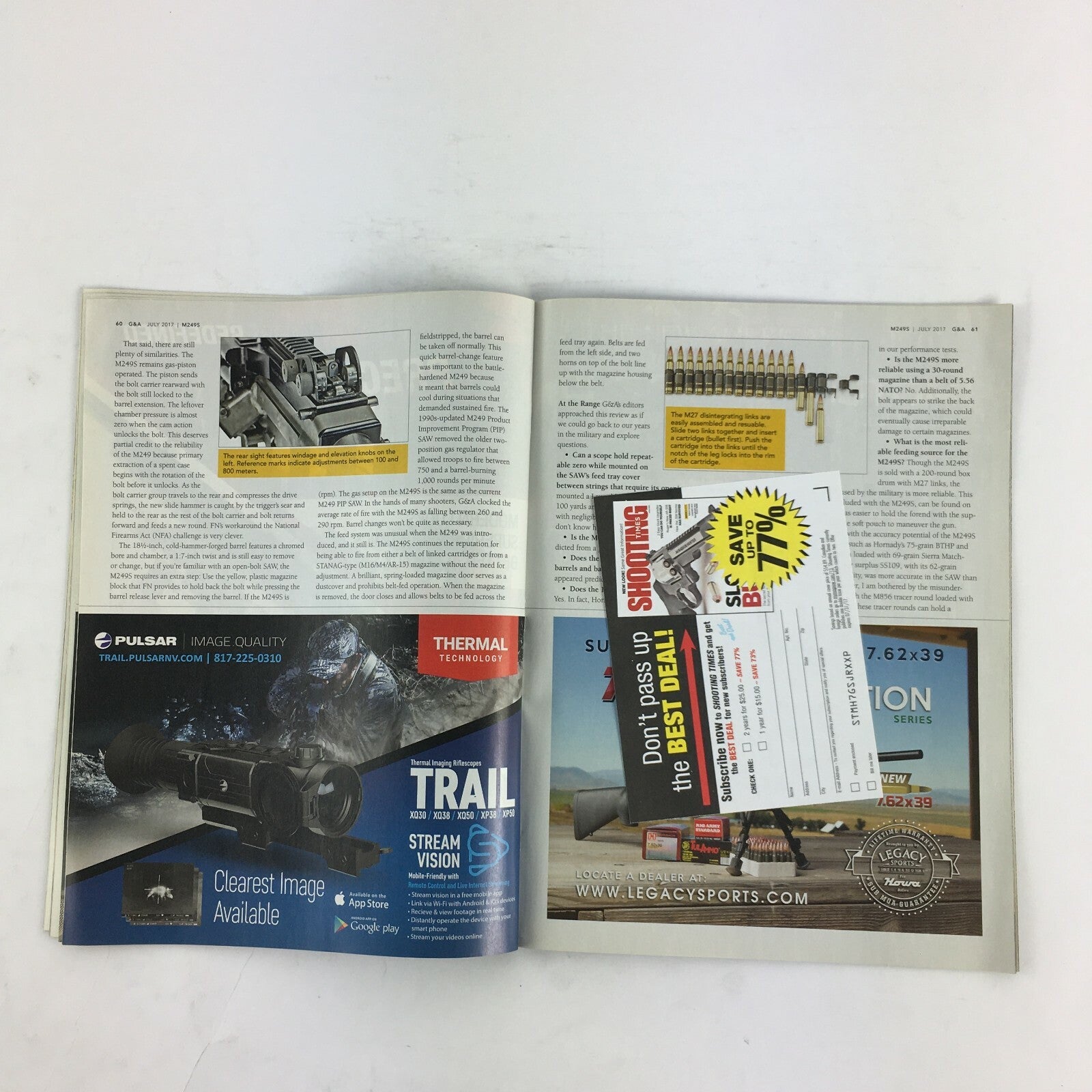 July 2017 Guns & Ammo Magazine.380 SCCY's France's MAS-36 Patrick Sweeney Eric R