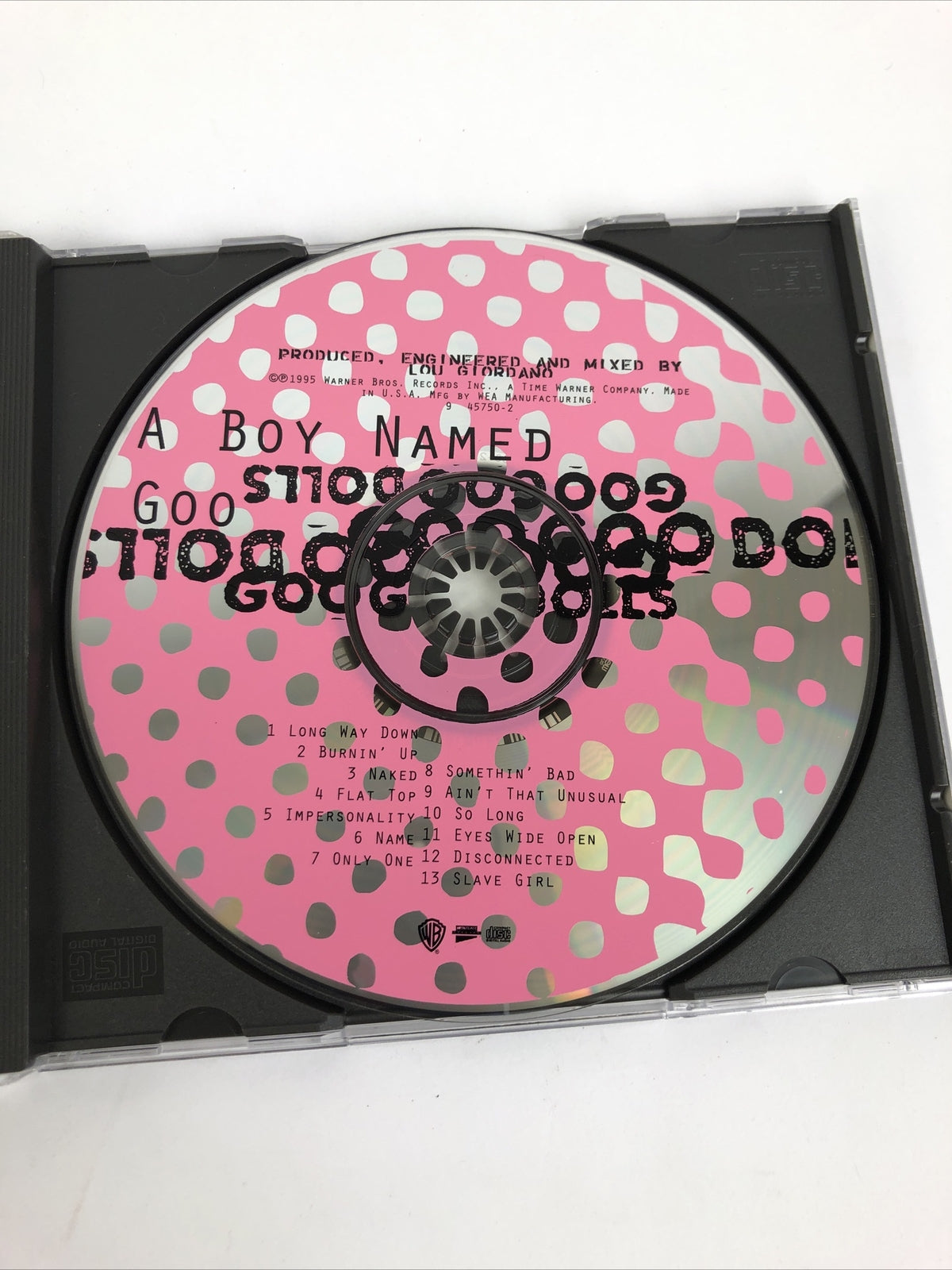 Goo Goo Dolls - A Boy Named Goo CD 1995 Metal Blade MINT DISC #56