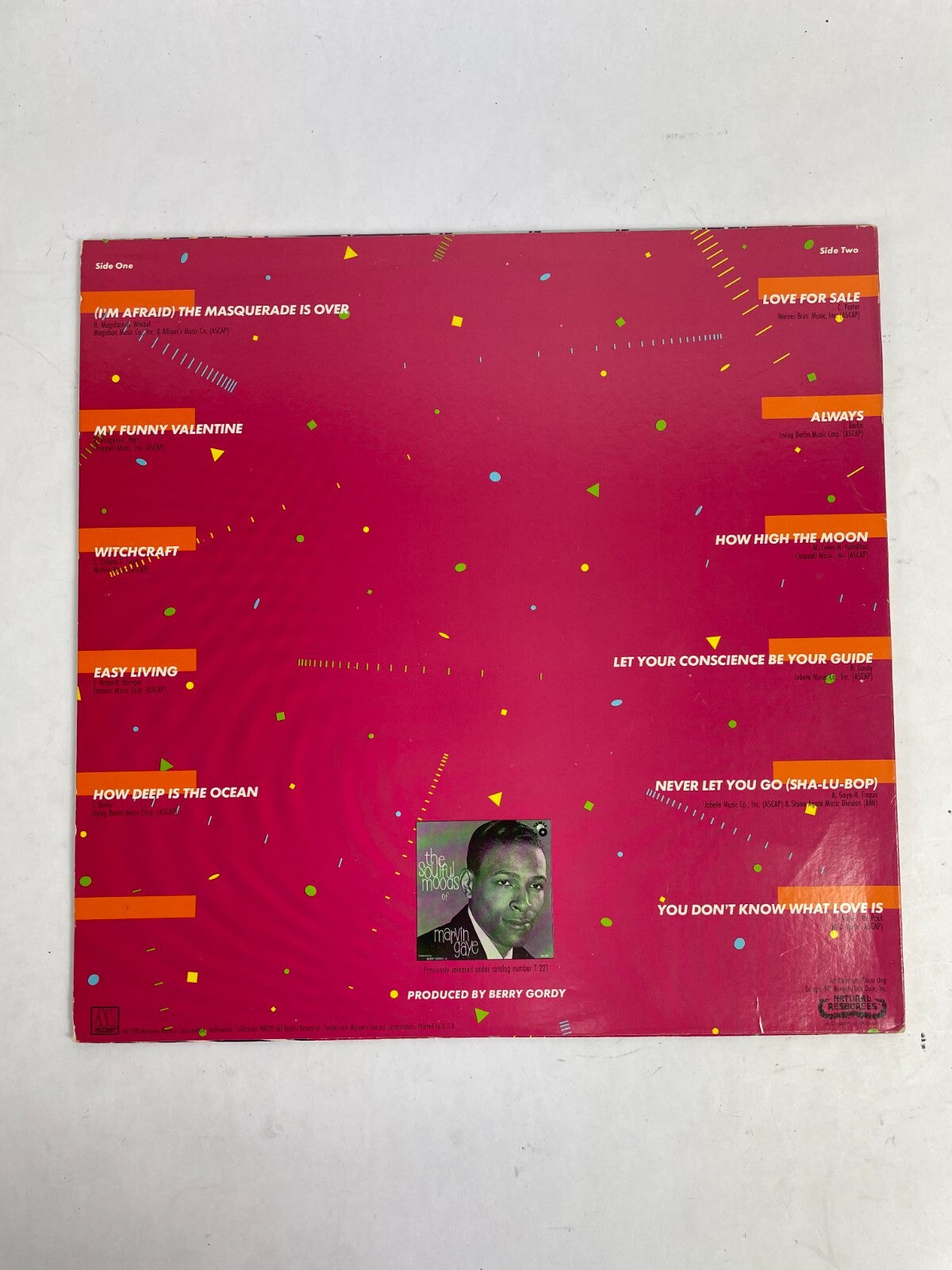 Marvin Gaye The Soulful Moods Of Marvin Gaye Motown Vinyl Record