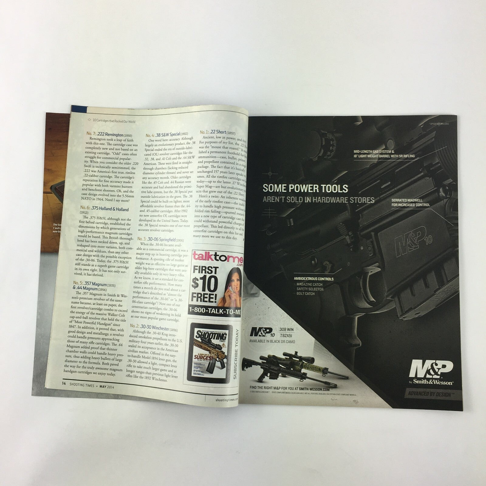 May 2014 Shooting Times Magazine An.44 Magnum L-Frame 200 New Guns